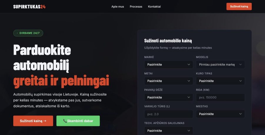 supirktukas24.lt desktop